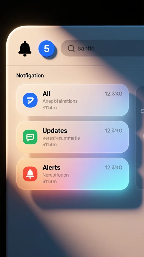 nav-bar, notification, dropdown, badge, minimalist